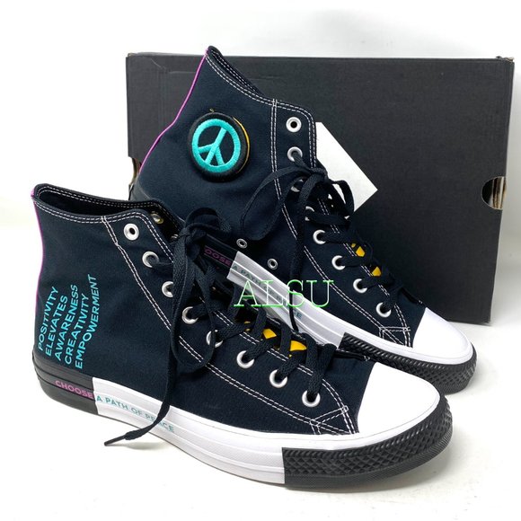 Converse Chuck Taylor AS High Canvas Black Sneakers Men's Size 166535F - Picture 6 of 8